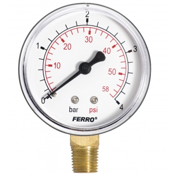 MANOMETR 1/4" 4BAR RADIALNY